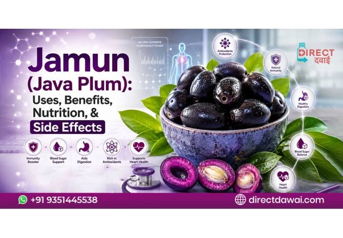 Jamun (Java Plum) Benefits, Nutrition, Uses & Side Effects