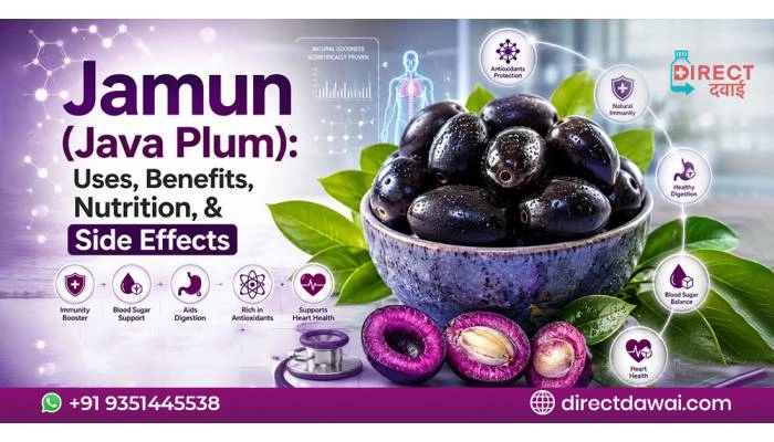 Jamun (Java Plum) Benefits, Nutrition, Uses & Side Effects